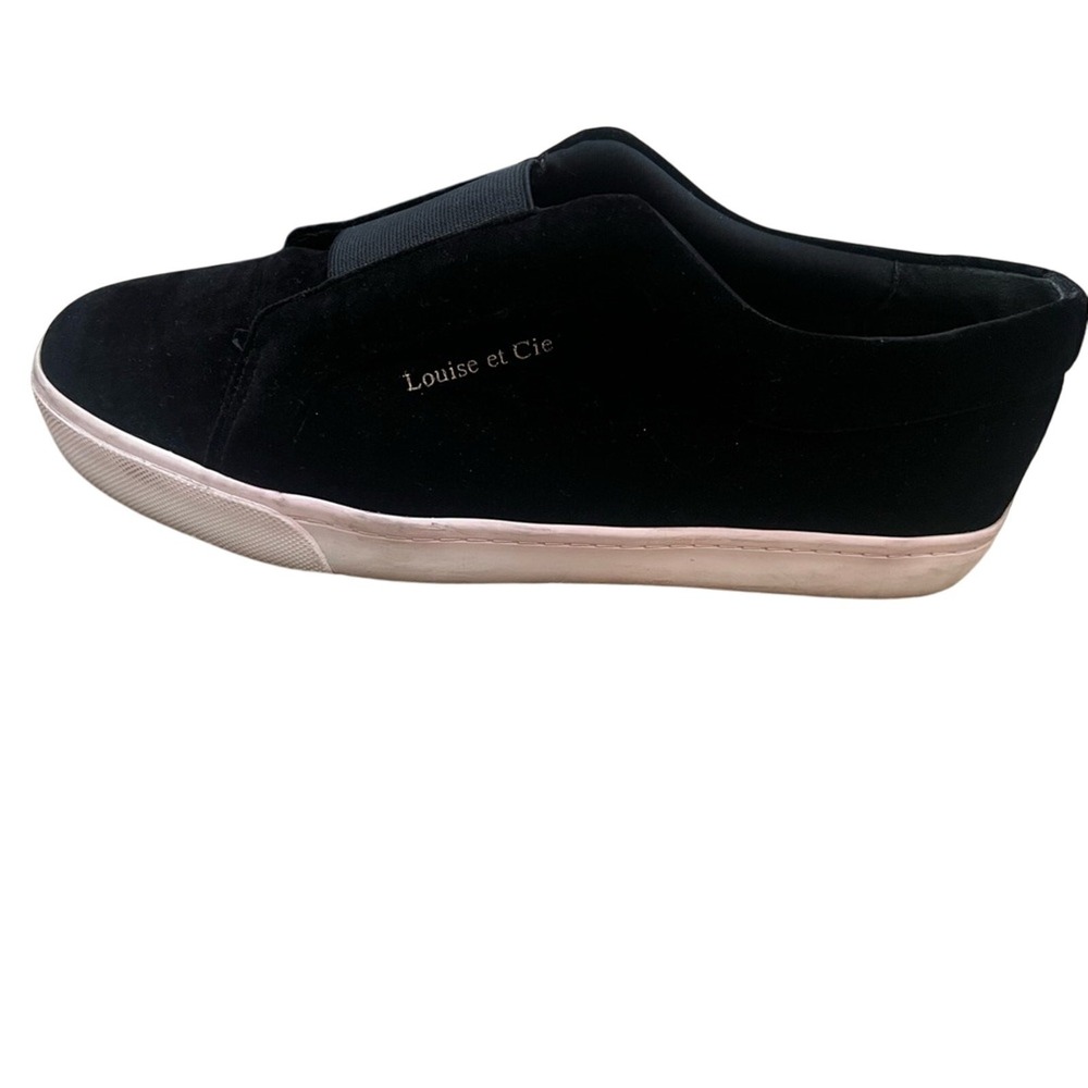 Louise Et Cie Black Velvet Slip-on Sneaker size 10 Power Dressing Whimsgoth
